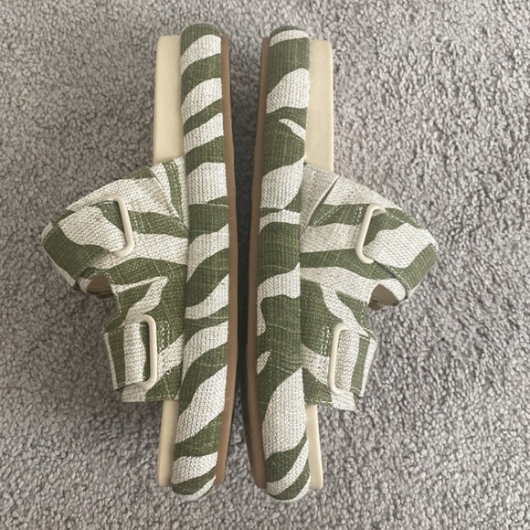 New Sam Edelman Kenzie Canvas Sandals Sz 7 - Picture 4 of 7